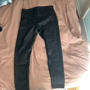 Express faux leather leggings